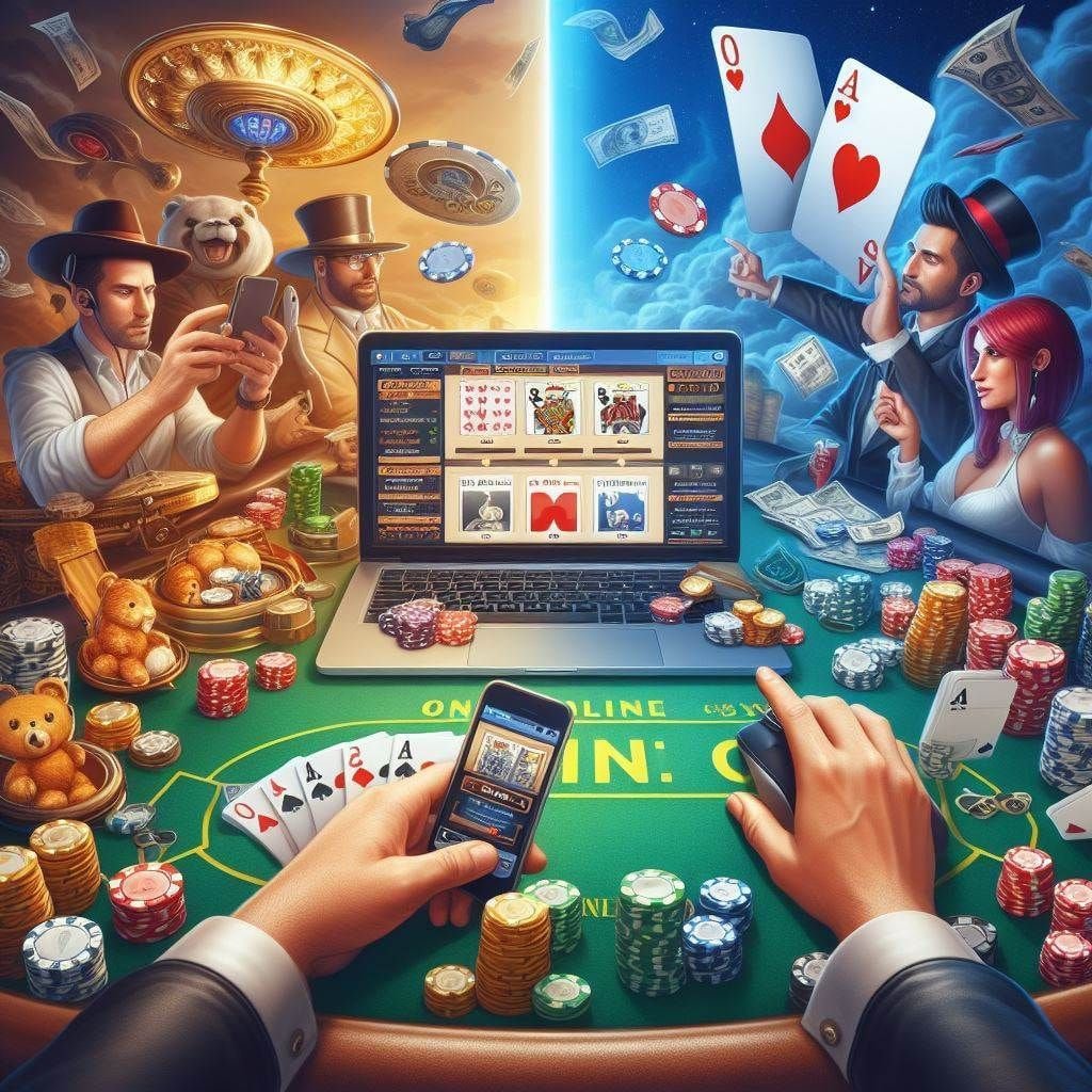Mesin slot online dengan desain warna biru khas calo388